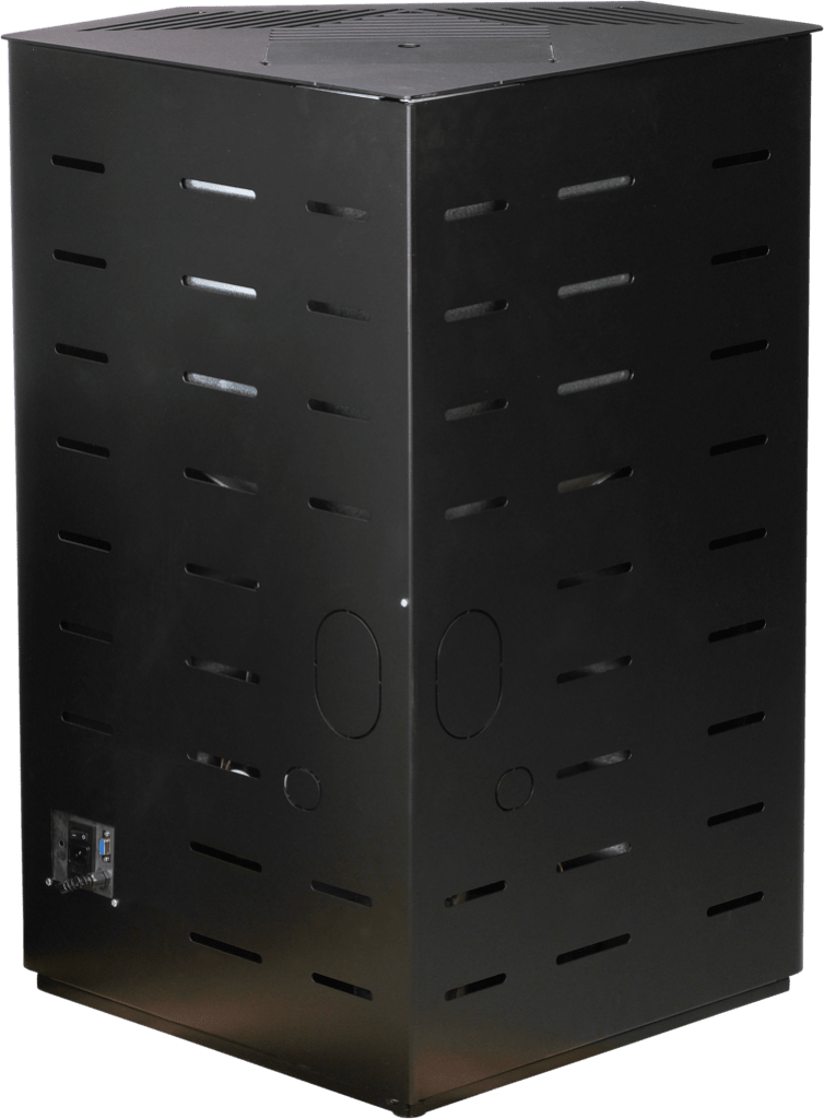 Qlima Pelletkachel Isotta 94 S-Line 9,84 kW – Hoekmodel, Zwart - Azzura Pool