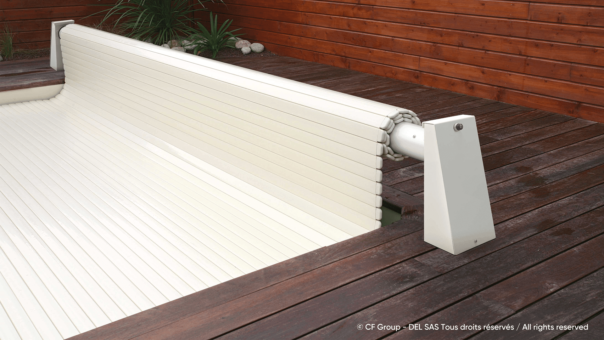 Rolleasy 2 Electrisch oprolsysteem tot 4 meter - Wit - Azzura Pool