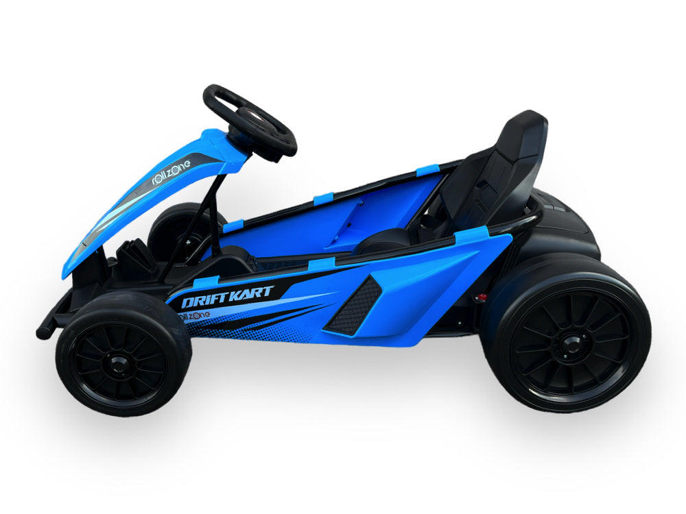 Rollzone Drift Go-Kart, 24 Volt Lithium Kart Met 200 Watt Motoren, Nieuwe Editie!