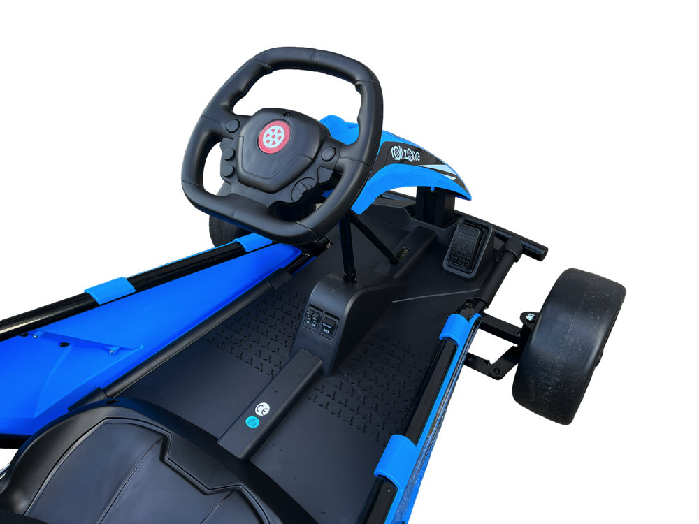 Rollzone Drift Go-Kart, 24 Volt Lithium Kart Met 200 Watt Motoren, Nieuwe Editie!
