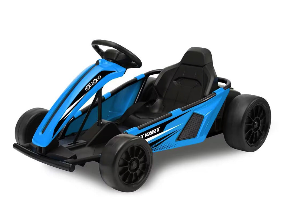 Rollzone Drift Go-Kart, 24 Volt Lithium Kart Met 200 Watt Motoren, Nieuwe Editie!