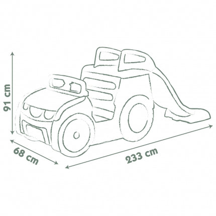 Smoby Adventure Car met glijbaan en zandbak