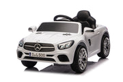 Mercedes Sl500, 12 Volt Elektrische Kinderauto Met Een Lithium Accu, Rubberen Banden, Leder Zitje En Meer!