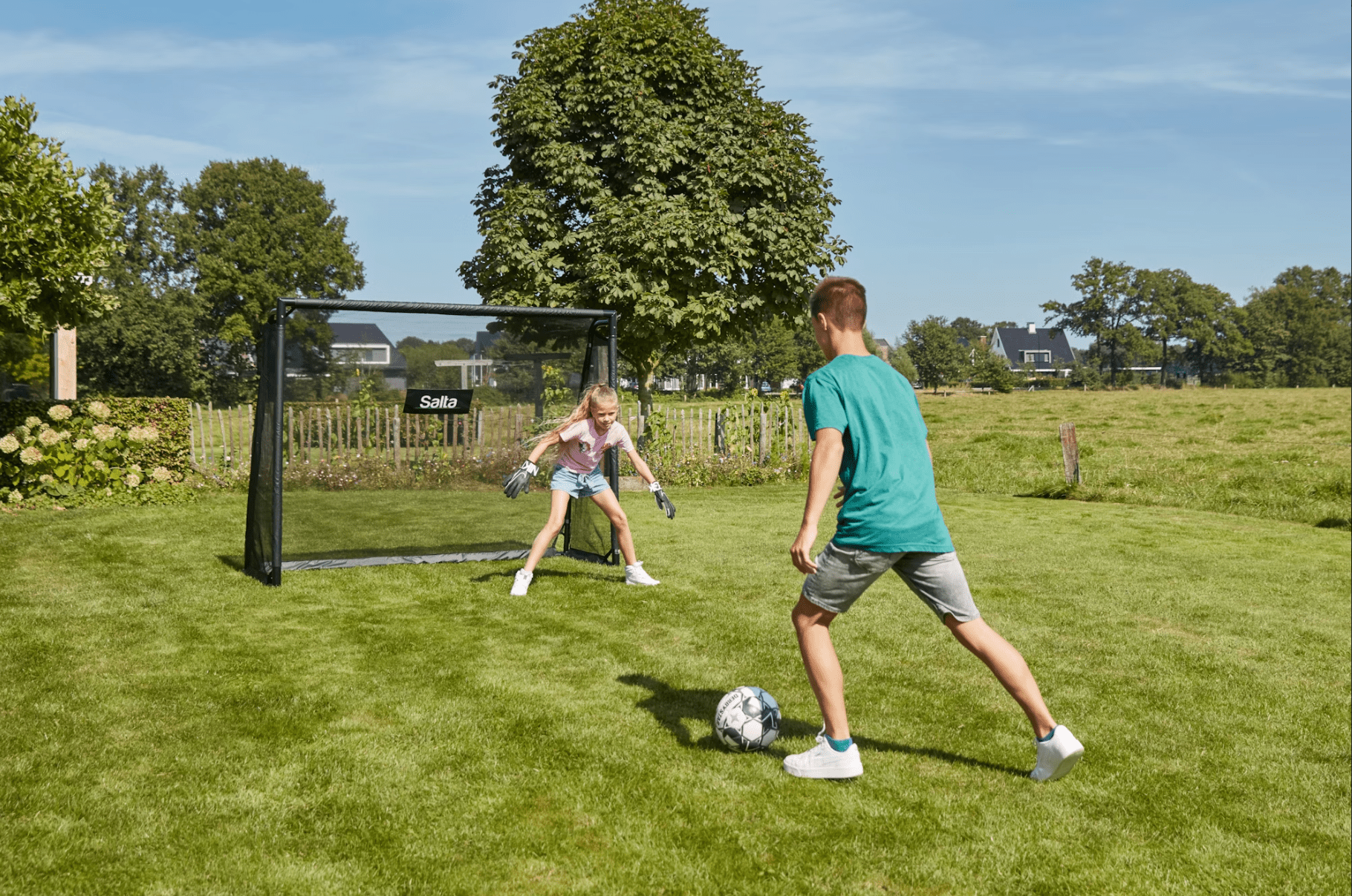 Salta Legend Voetbaldoel 220 x 170 cm – Zwart - Azzura Pool
