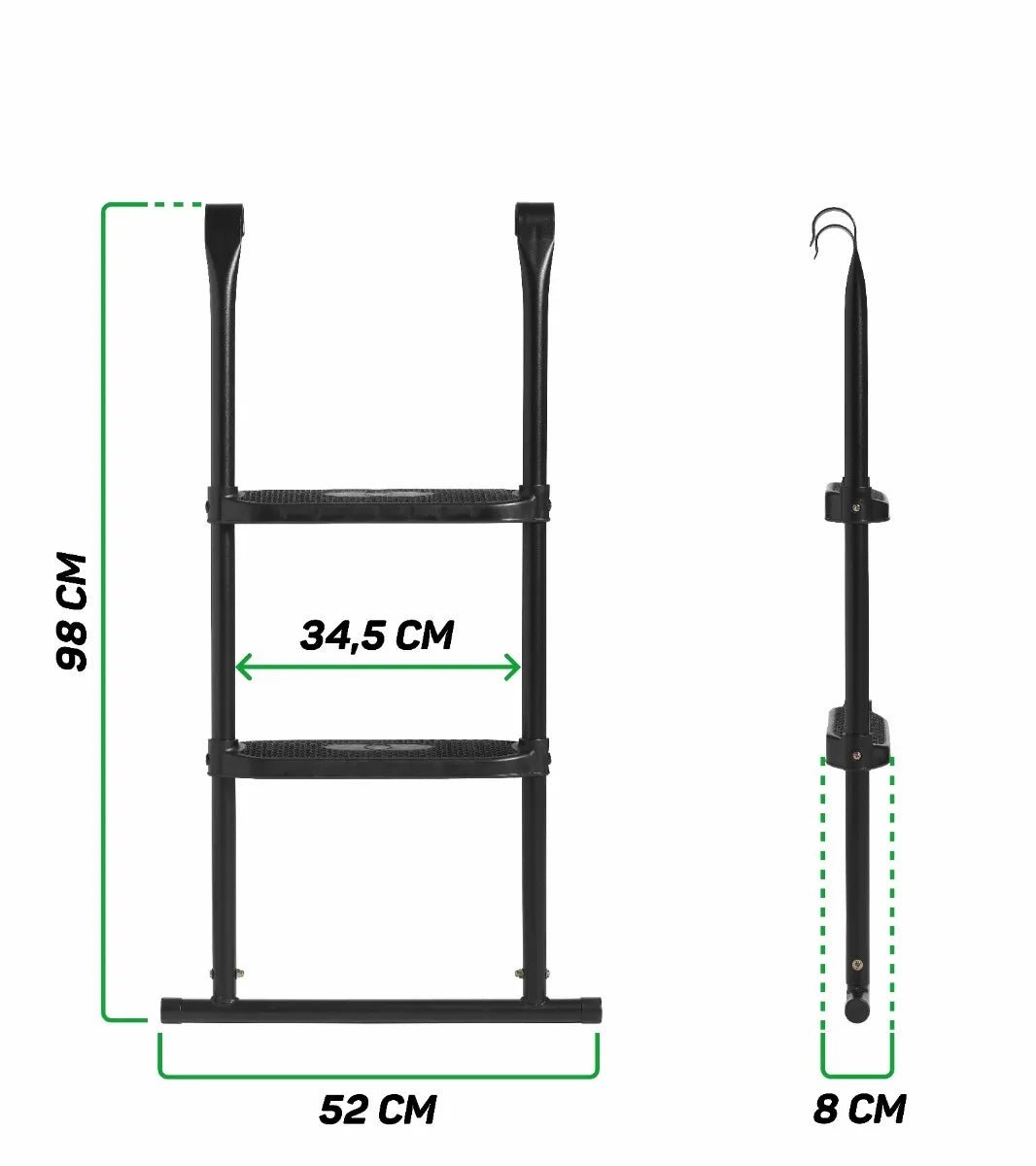 Salta trampoline trap L voor framehoogte van 83 - 93 cm - Azzura Pool