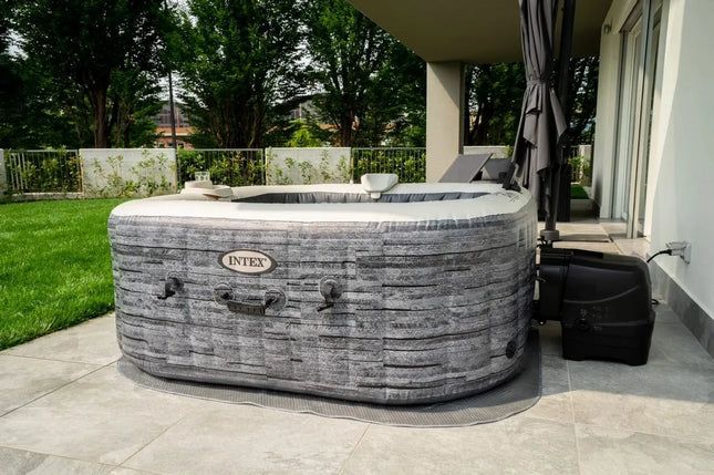 Spa gonflable Intex Pure Spa Greystone Deluxe - 4 personnes