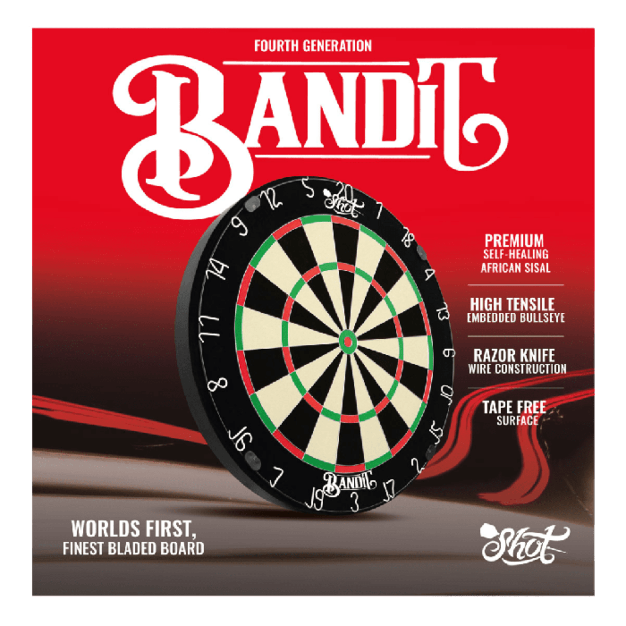 Shot Bandit Generation 4 – Professioneel Dartbord - Azzura Pool
