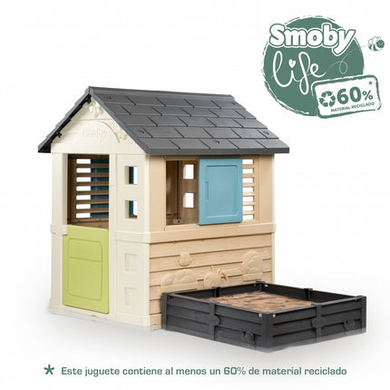 Smoby Square Speelhuis met zandbak