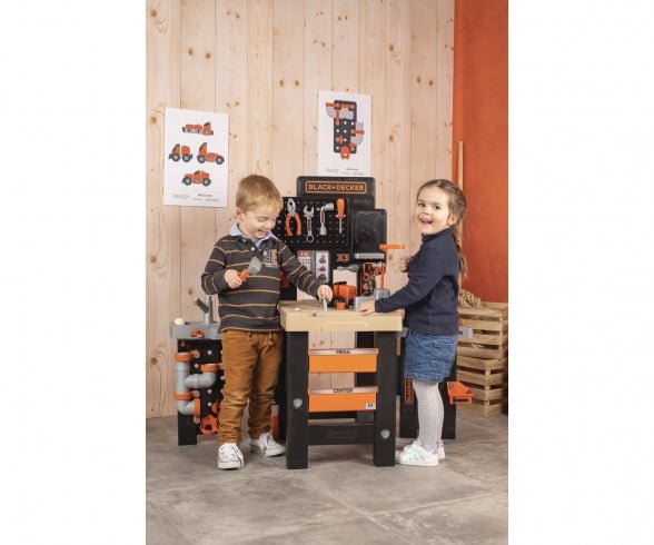 Smoby Black + Decker Mega Center speelgoed werkbank - Azzura Pool