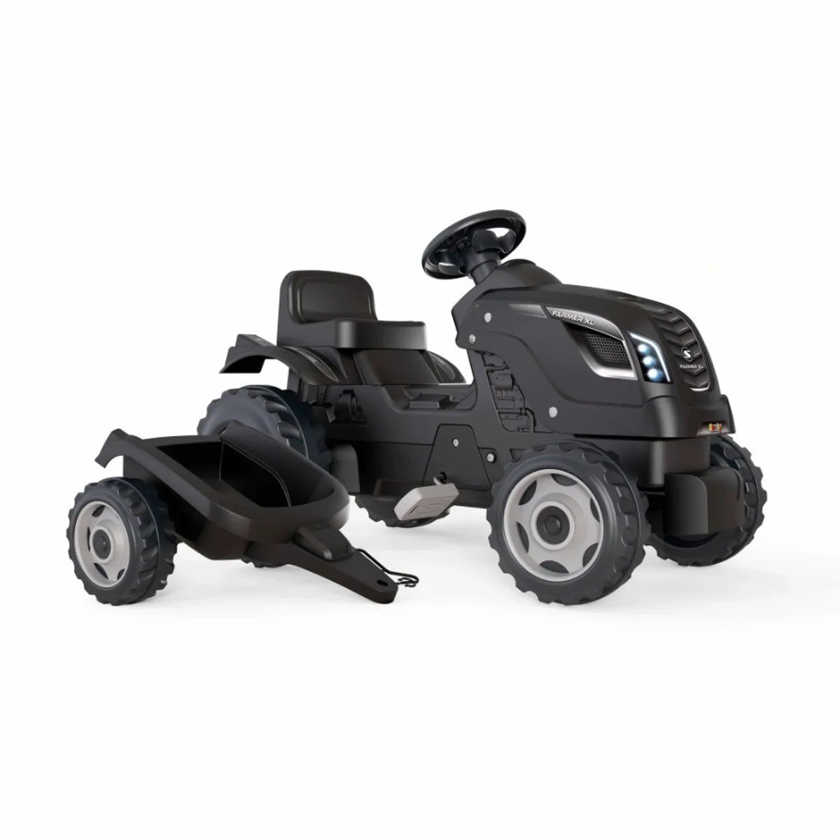 Smoby Farmer XL traptractor met aanhanger - Zwart - Azzura Pool