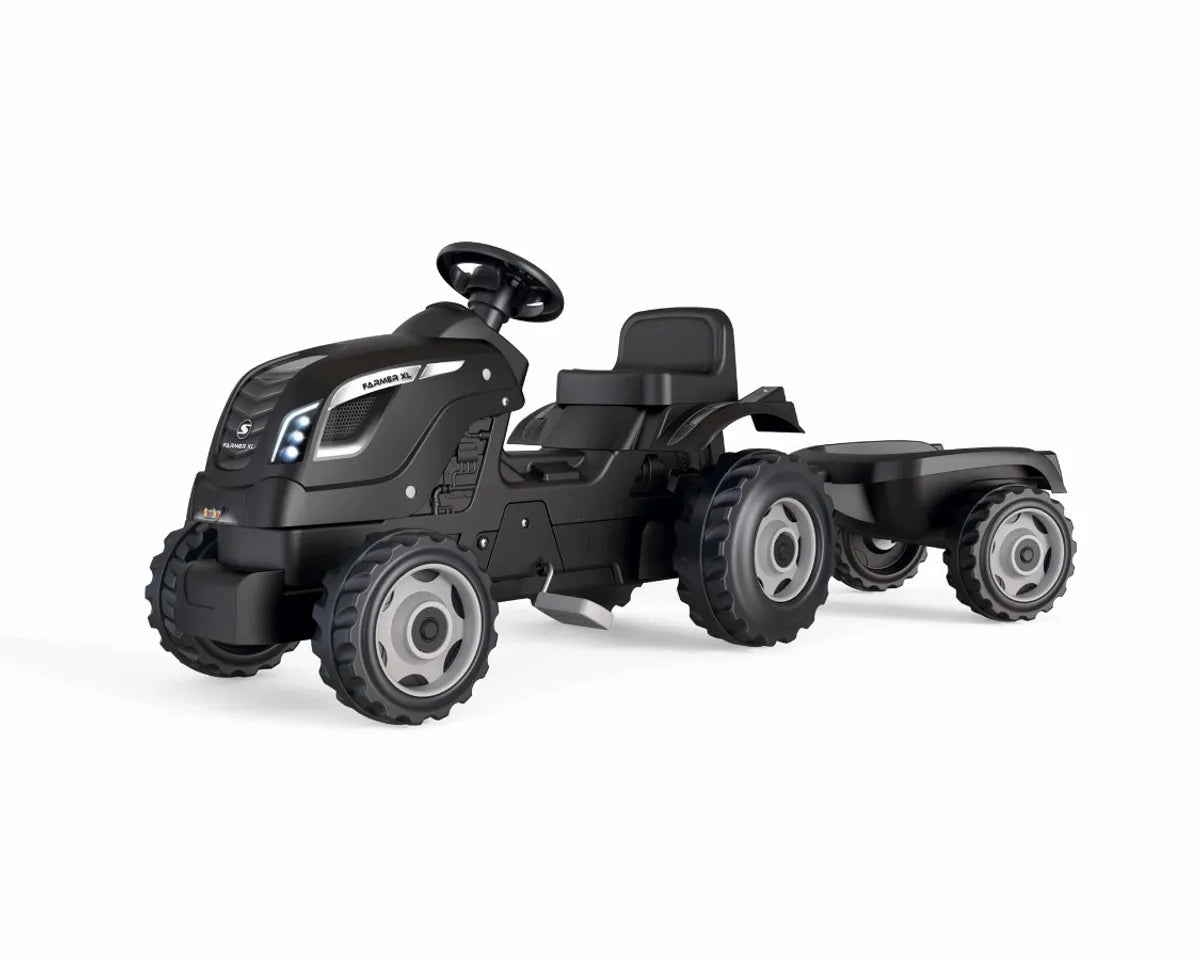 Smoby Farmer XL traptractor met aanhanger - Zwart - Azzura Pool