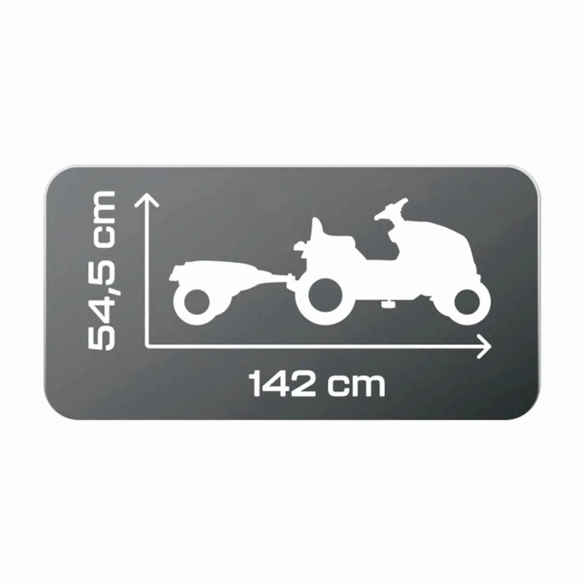 Smoby Farmer XL traptractor met aanhanger - Zwart - Azzura Pool
