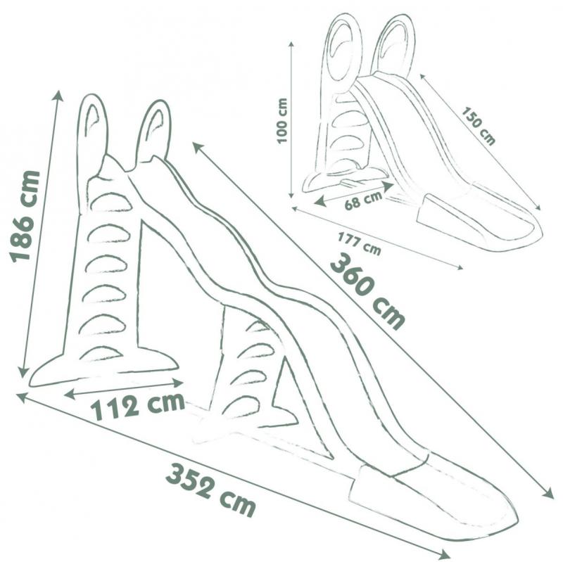 Smoby Glijbaan Super Megagliss - Azzura Pool