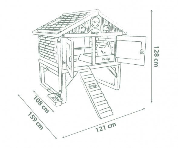 Smoby Kippenhok Cluck Cluck Cottage - Azzura Pool