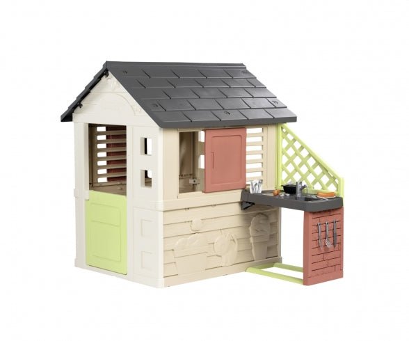 Smoby Speelhuis Nature + Keuken - Azzura Pool
