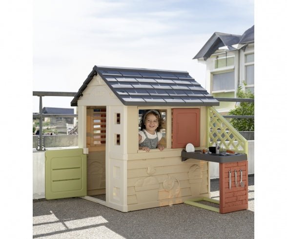 Smoby Speelhuis Nature + Keuken - Azzura Pool
