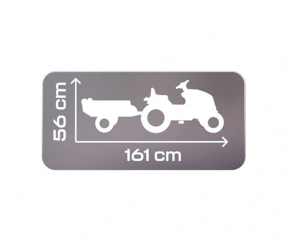 Smoby Stronger XXL tractor + aanhangwagen - Azzura Pool