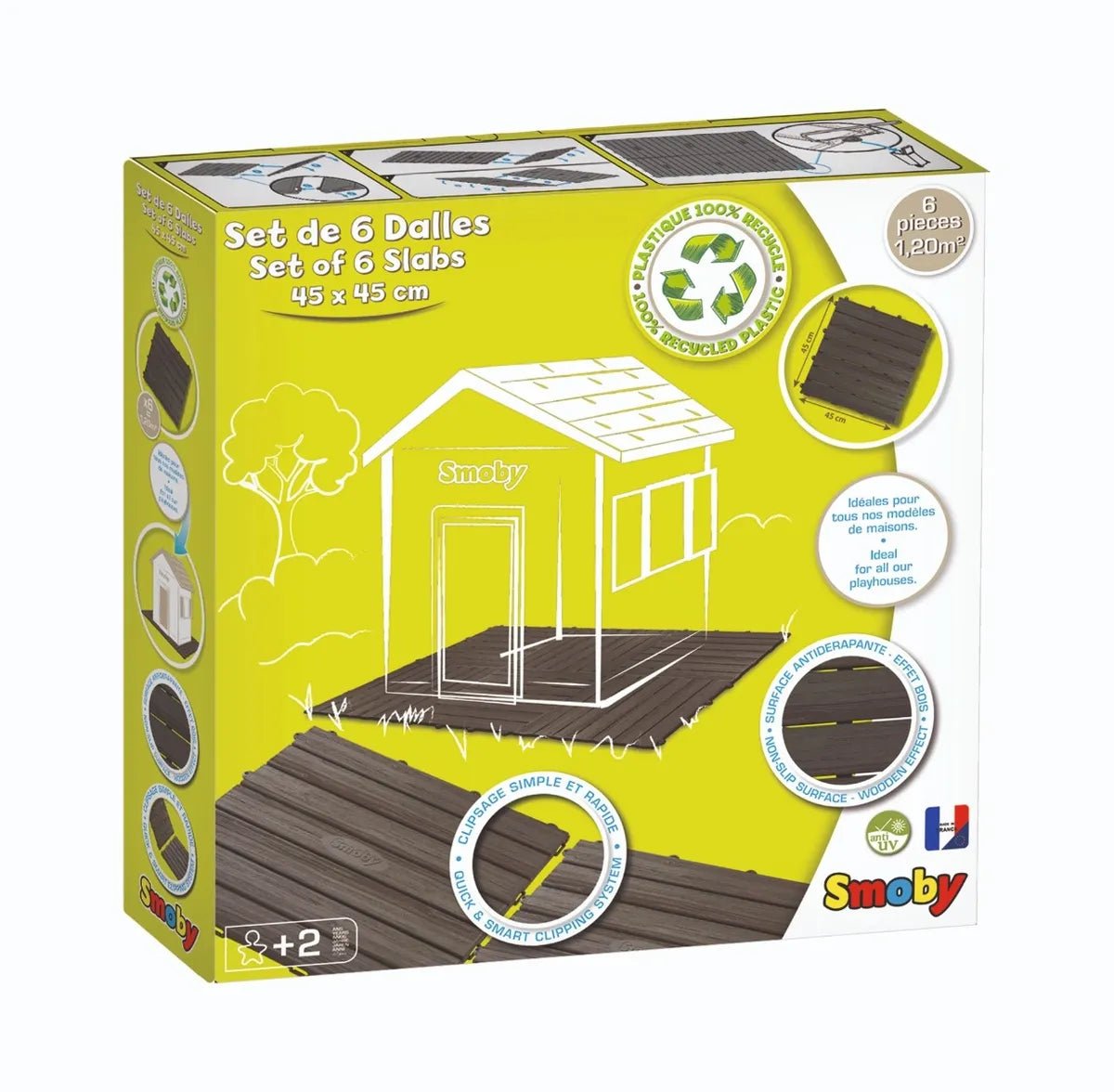 Smoby vloerplaat-set ( 6 stuks van 45 x 45 cm ) - Azzura Pool