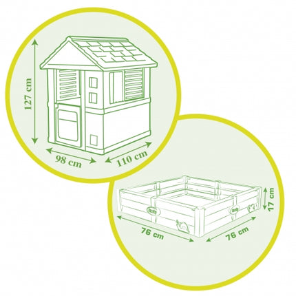 Smoby Square Spielhaus mit Sandkasten