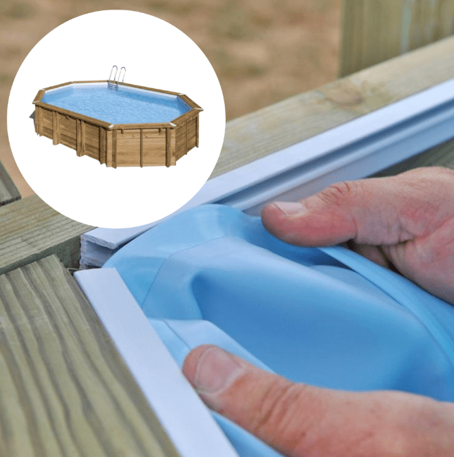 Sunbay Safran 2 Zwembadliner 620 x 395 x 136 cm – Blauwe Vervangliner - Azzura Pool