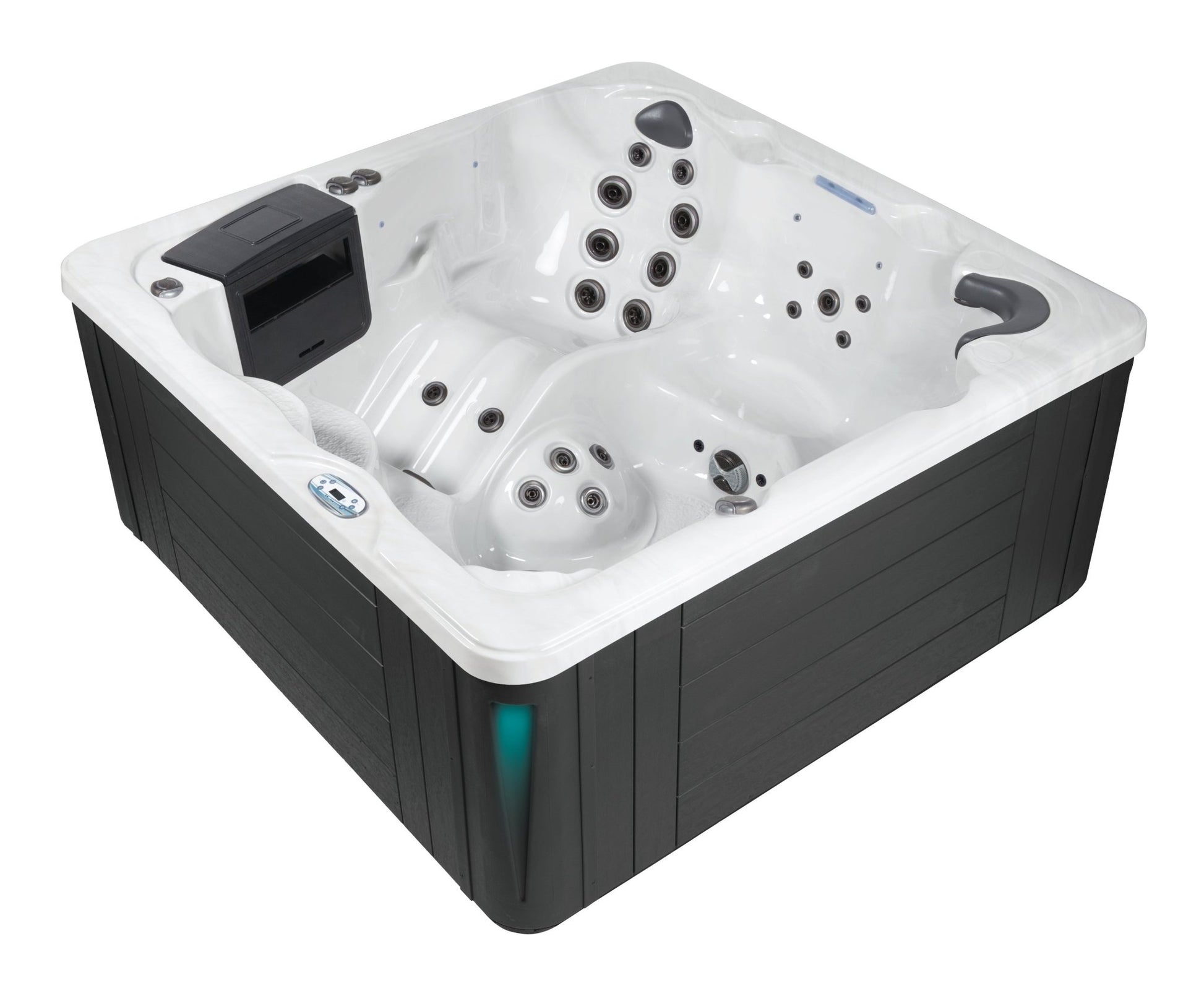 Sunrise Spa Classic 870S/zwart - 6 persoons met lounge - Azzura Pool