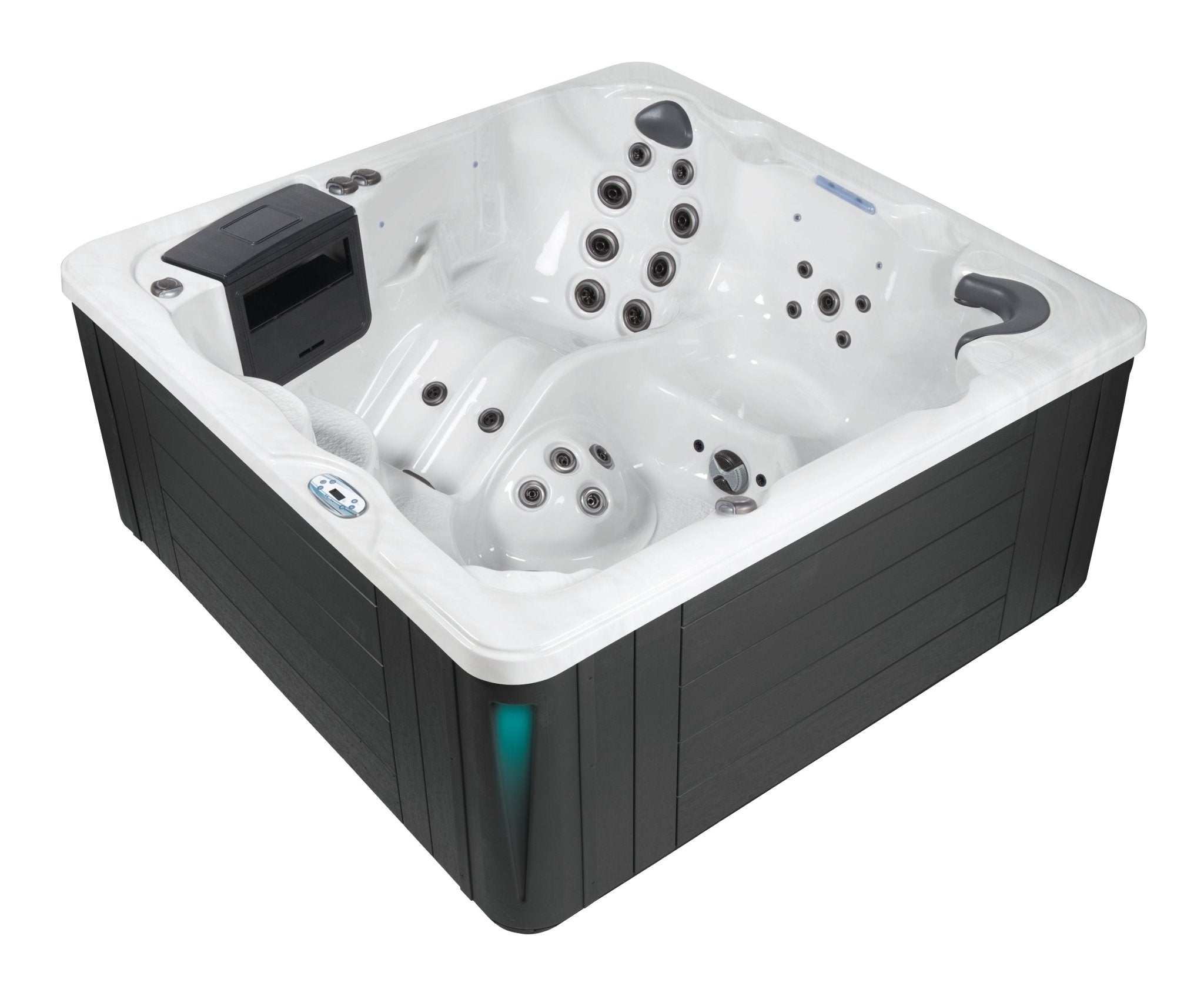 Sunrise Spa Classic 870S/zwart - 6 persoons met lounge - Azzura Pool