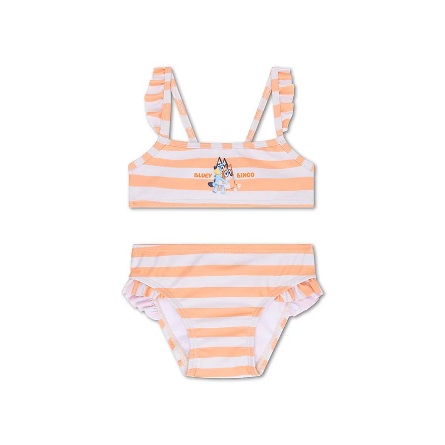 Swim Essentials - Bluey | Oranje Meisjes UV Bikini - Azzura Pool