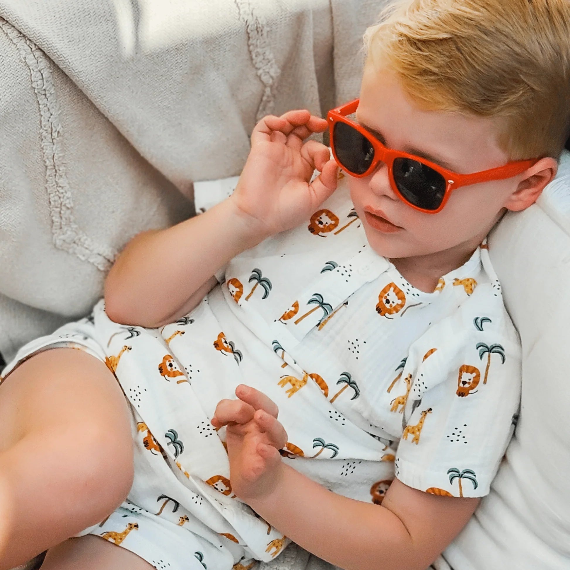 Swim Essentials - Jungle | Meerkleurig Jongens Set Strand - Muslin - Azzura Pool