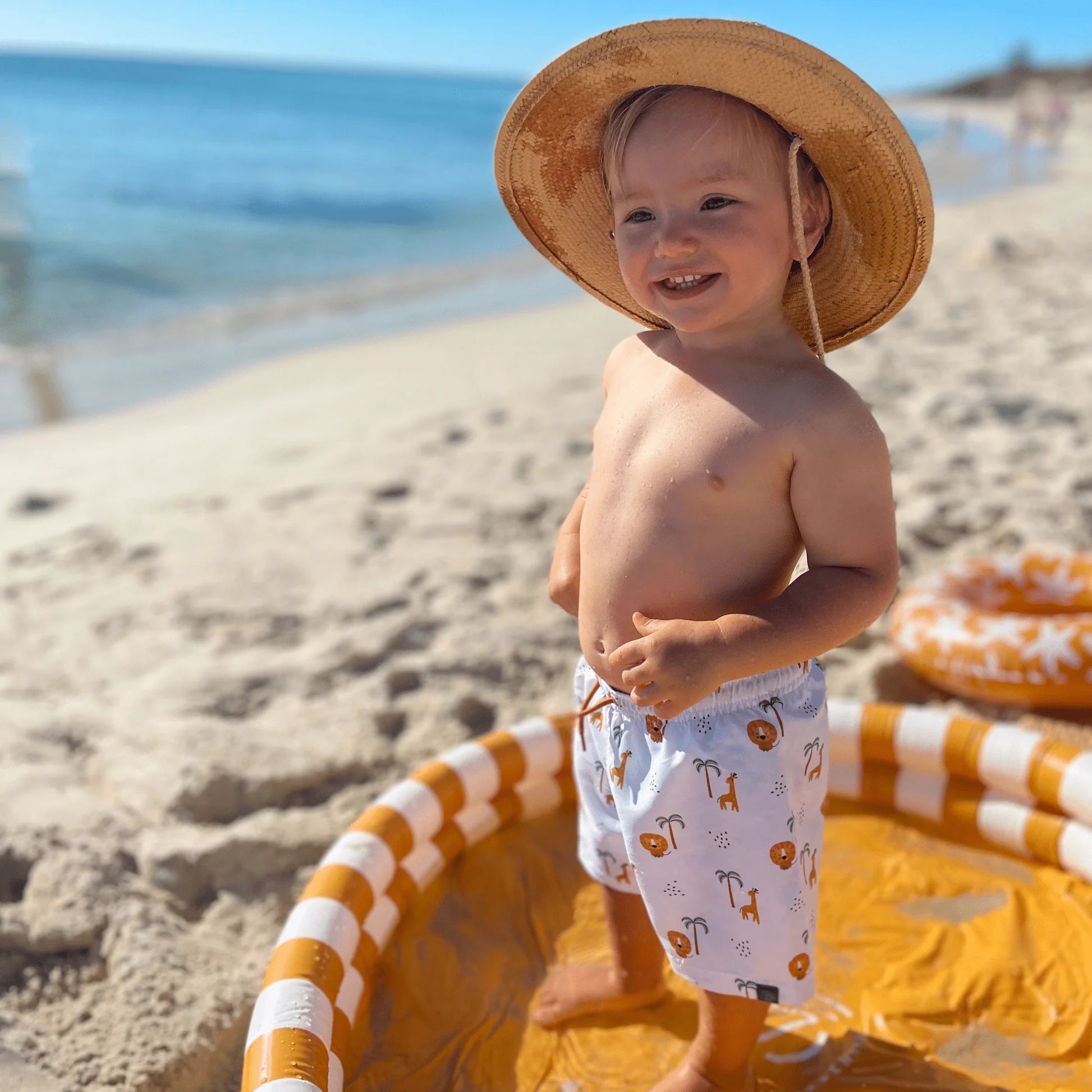 Swim Essentials - Jungle | Meerkleurig UV Zwembroek Jongens - Azzura Pool