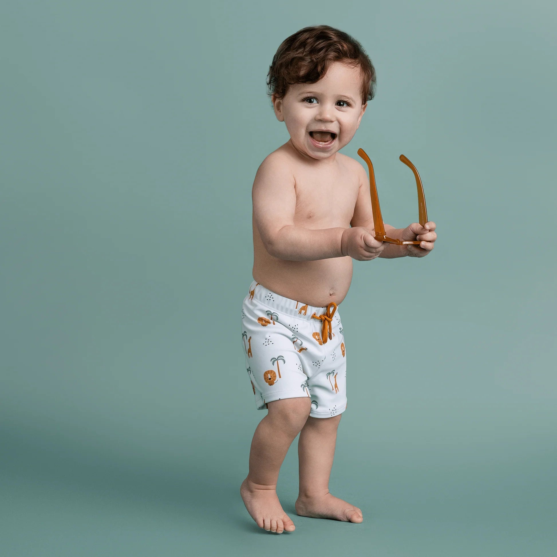 Swim Essentials - Jungle | Meerkleurige UV Zwemboxer Jongens - Azzura Pool