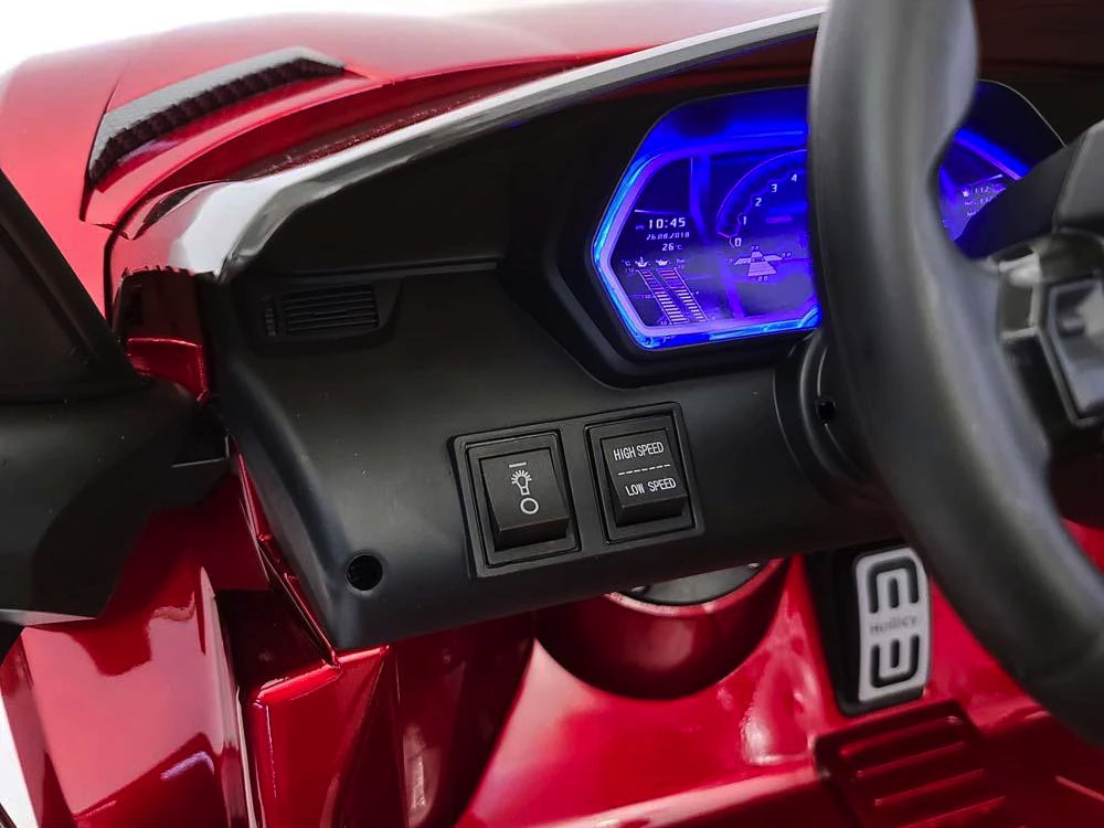 Lamborghini Aventador, 2-Persoons 24 Volt Elektrische Kinderauto Met Rubberen Banden, Leder Zitje!