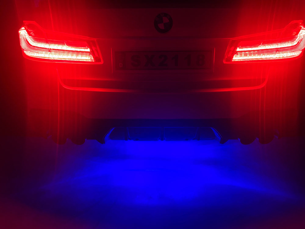 Bmw M5,Lithium, Leder Zitje, Rubberen Banden, Kinder Accu Auto!