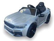 Bmw M5,Lithium, Leder Zitje, Rubberen Banden, Kinder Accu Auto!
