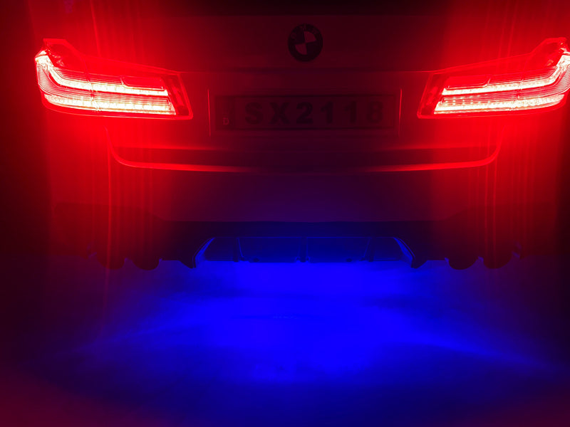 Bmw M5,Lithium, Leder Zitje, Rubberen Banden, Kinder Accu Auto!