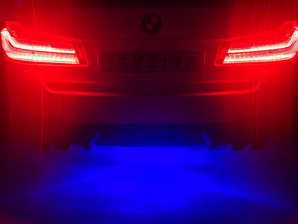 Bmw M5,Lithium, Leder Zitje, Rubberen Banden, Kinder Accu Auto!