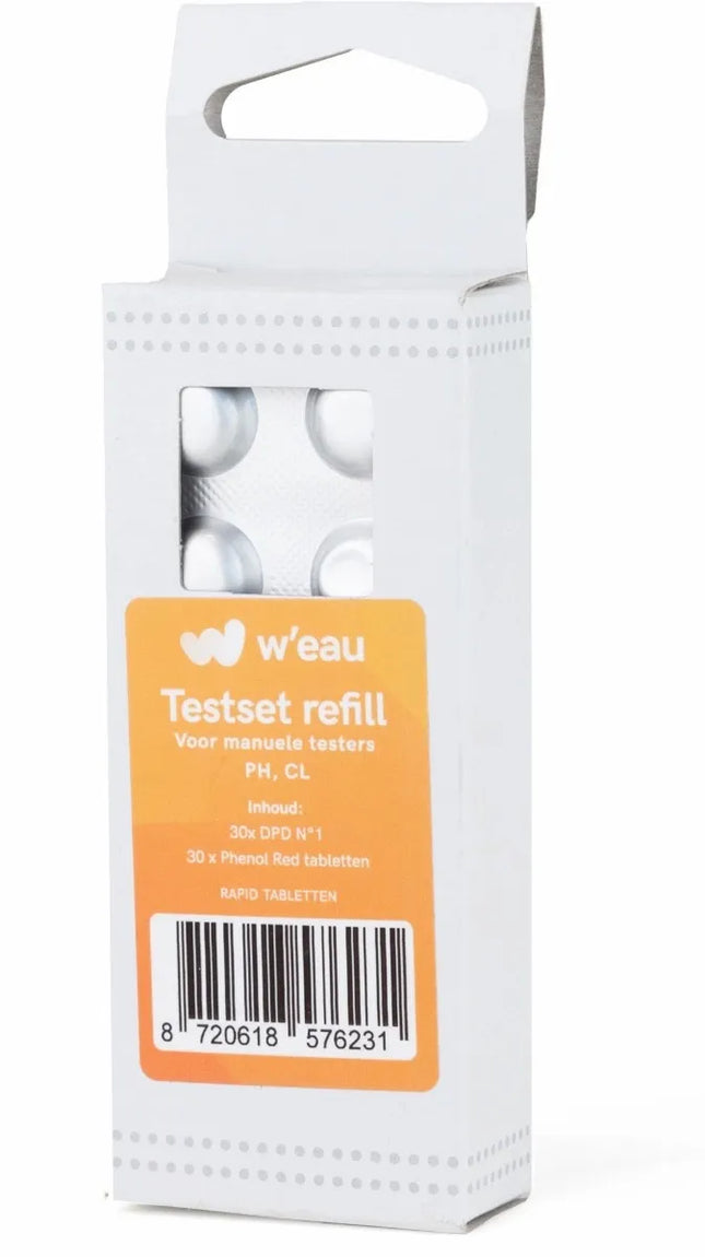 Recharge W'eau pour testeur manuel (Chlore et pH) - 60 pièces