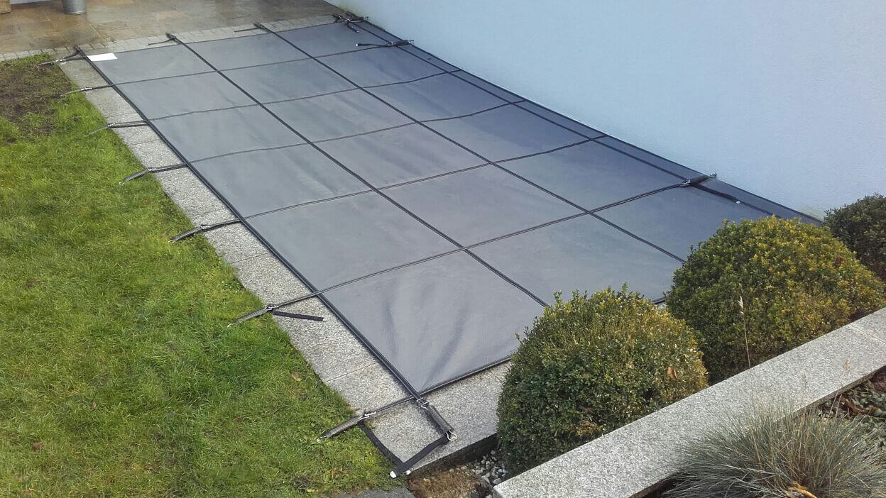 Veiligheid Winterzeil Grijs voor een Rechthoek zwembad 500 cm x 250 cm - Azzura Pool