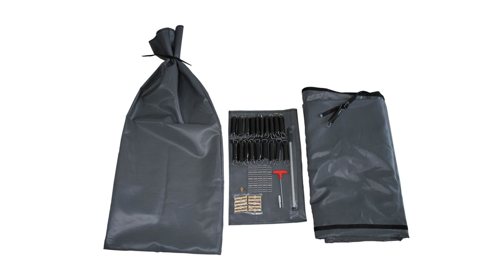 Veiligheid Winterzeil Grijs voor een Rechthoek zwembad 950 cm x 550 cm - Azzura Pool