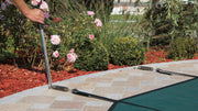 Veiligheid Winterzeil Groen voor een ovaal zwembad 620 cm x 350 cm - Azzura Pool
