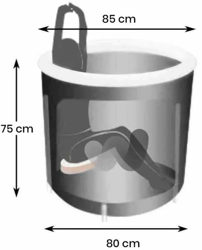 W'eau aufblasbares Eisbad – 80 x 75 cm