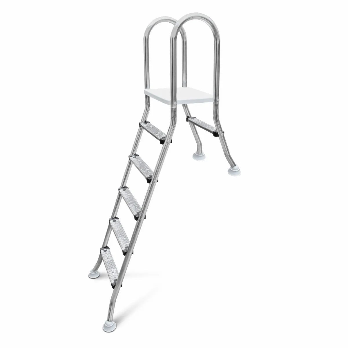 W'eau A-frame RVS zwembadtrap 1 + 5 treden - AISI 304 - Azzura Pool