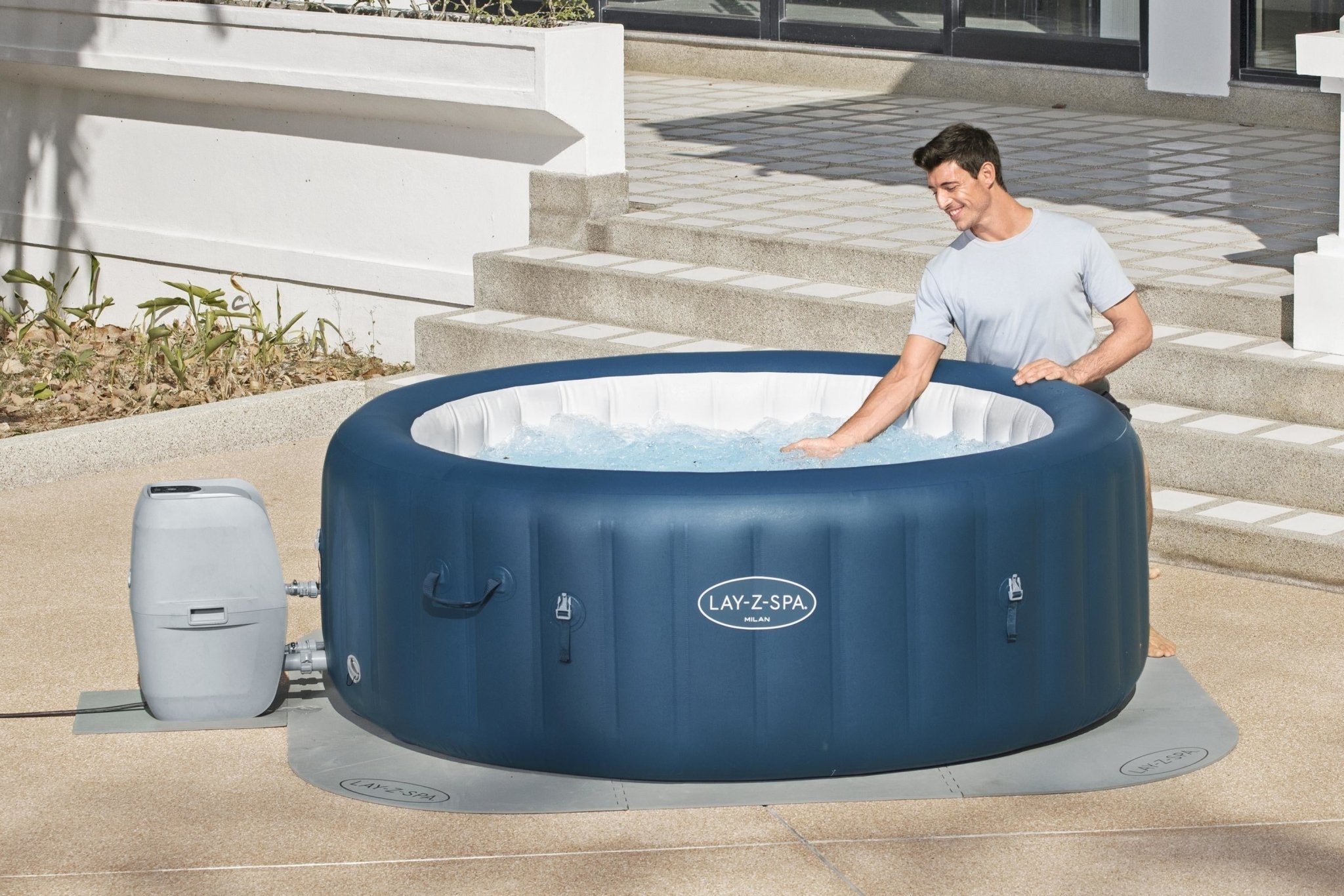 W'eau foam ondertegels voor opblaasbare spa - 8 mm - Azzura Pool