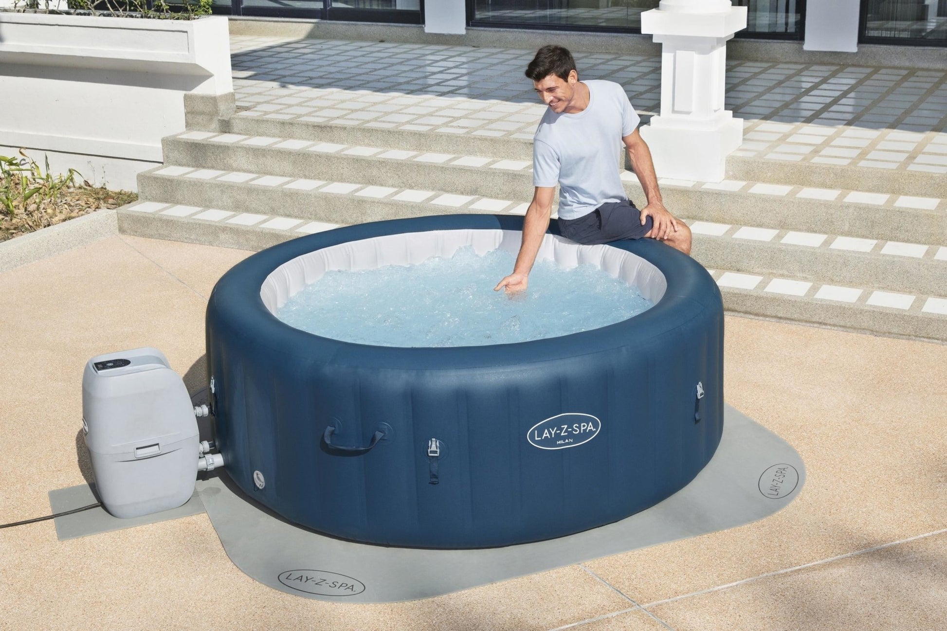 W'eau foam ondertegels voor opblaasbare spa - 8 mm - Azzura Pool