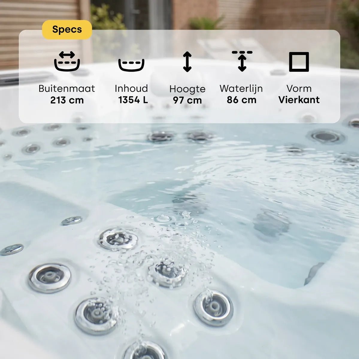 W’eau Geneva Spa – 5 persoons - Azzura Pool
