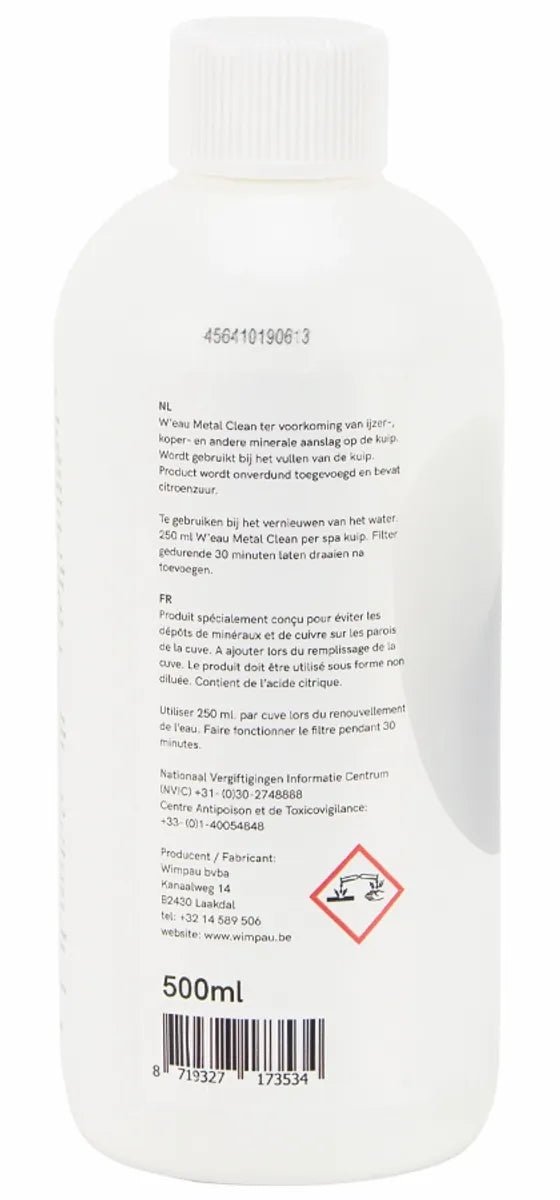 W'eau Metal Clean - 500 ml - Azzura Pool