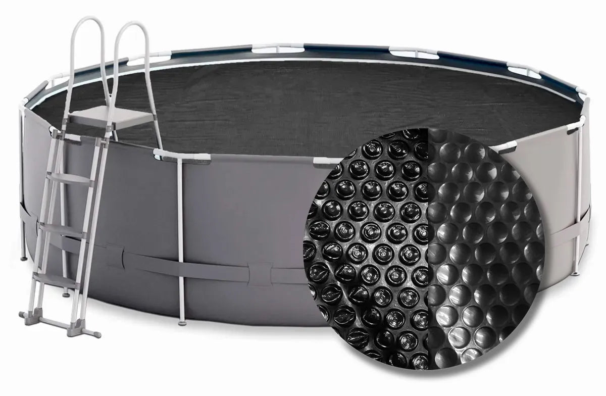 W'eau Premium solar cover rond - 600 cm (zeilmaat 594) - Zwart - Azzura Pool