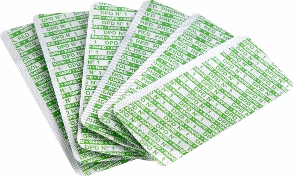 W'eau refill pack voor manuele tester (Chloor en pH) - 60 stuks - Azzura Pool