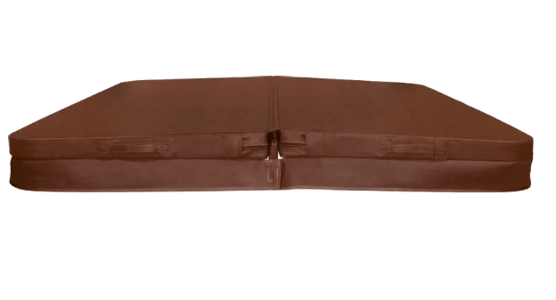 W'eau spa cover 230 x 230 cm - Bruin - radius 18 cm - Azzura Pool