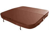 W'eau spa cover 230 x 230 cm - Bruin - radius 18 cm - Azzura Pool