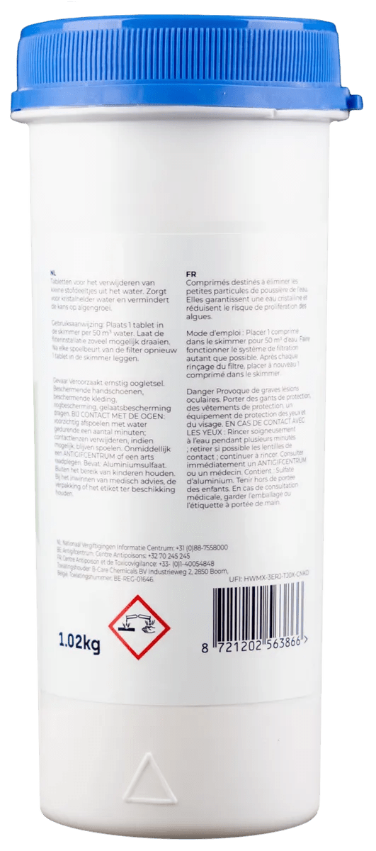 W’eau Vlokmiddel Tabletten 2-in-1 (1 kg) - Azzura Pool